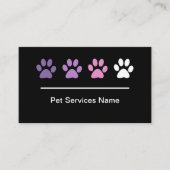 Pet Care trendy Business Cards Visitenkarte (Vorderseite)