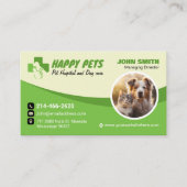 Pet care, Veterinary Doctor, Vet, Tierklinik Visitenkarte (Vorderseite)