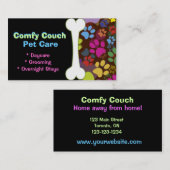 Pet Care Visitenkarten-Paw-Prints Visitenkarte (Vorne/Hinten)