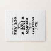 Pet Cat Funny Zitat Puzzle (Horizontal)