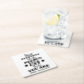 Pet Cat Funny Zitat Rechteckiger Pappuntersetzer (Vor Ort)