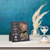 Pet Cat Memorial Geschenk Hallo Auf Wiedersehen Zi Fotoplatte (InSitu)