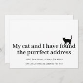 Pet Cat Neue Adresse Wir haben die Ankündigung ver (Vorne/Hinten)