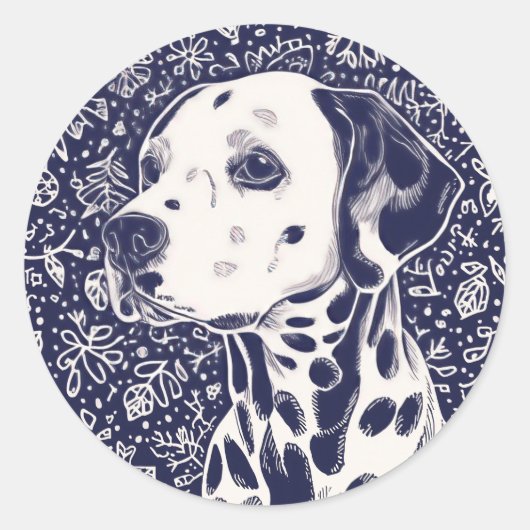 Pet christmas  runder aufkleber (Vorderseite)