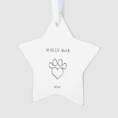 Pet Christmas Tree Star Dog/Cat Ornament (Vorderseite)