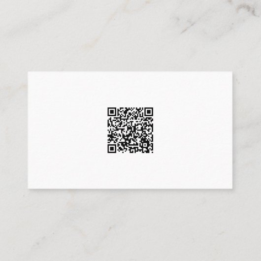 Pet Companion Schwarz-weißer QR-Code für benutzerd Visitenkarte (Rückseite)