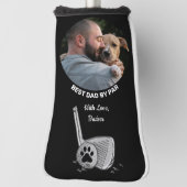 Pet Custom Foto Bester Vater Par Putter Golf Head Headcover (Rotieren 90)