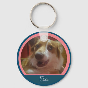 Pet Custom Photo and Name Keychain Schlüsselanhänger