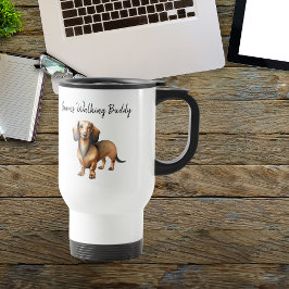 Pet Dachshund ''Gram's Walking Buddy'' Personalize Reisebecher