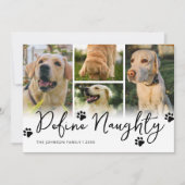 Pet Definition Naughty Multi Foto Weihnachten (Vorderseite)