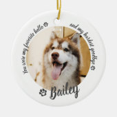 Pet Dog Cat Custom Photo Memorial Keepsake Keramik Ornament (Vorne)