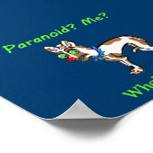 Pet Dog Chihuahua Paranoid Poster (Ecke)
