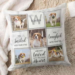 Pet-Dog-Gedenkstätte Keepake Unique 5 Foto Collag Kissen