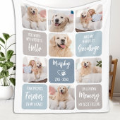 Pet Dog Memorial Favorit Hallo Custom 7 Bild Fleecedecke