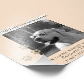 Pet Dog Memorial Foto Plaque Print Keepake (Ecke)