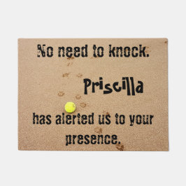 Pet-Dog-Pad-Druck in Sand keine Notwendigkeit zu k Fußmatte