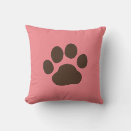 Pet Dog Paw Print | Cool Canine Lover Kissen