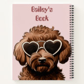 Pet Dog Puppy Journal Spiral Notebook Notizblock (Rückseite)