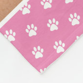 Pet-Dogenname für individuell anpassbare Fotocolla Fleecedecke (Ecke)