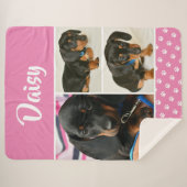 Pet-Dogenname für individuell anpassbare Fotocolla Sherpadecke (Vorderseite (Horizontal))