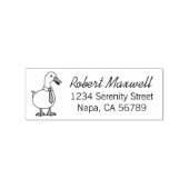 Pet Duck Goose Collar Tie Return Address Gummistempel (Prägung)