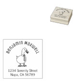 Pet Duck Goose Necktie Arch Address Gummistempel (Stempel)
