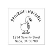 Pet Duck Goose Necktie Arch Address Gummistempel (Prägung)