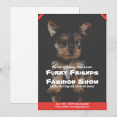 Pet Fair Editable Fundraiser Flyer Adoption einlad Einladung (Vorne/Hinten)