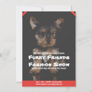 Pet Fair Editable Fundraiser Flyer Adoption einlad Einladung