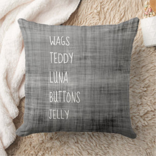 PET-Familiennamen Tiere Lover Timeless Keepake Kissen