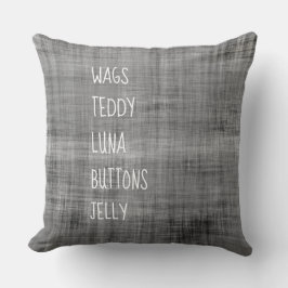 PET-Familiennamen Tiere Lover Timeless Keepake Kissen