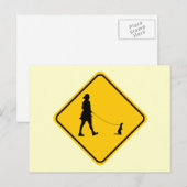 Pet Ferret Crossing Postkarte (Vorne/Hinten)