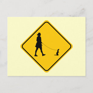 Pet Ferret Crossing Postkarte