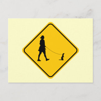 Pet Ferret Crossing Postkarte
