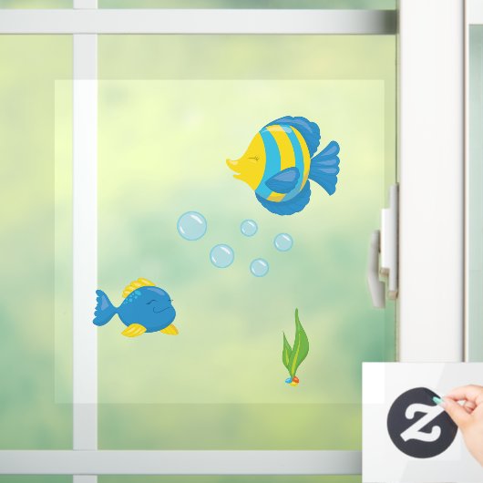 Pet Fish Bowl Aquarium Glas Fensteraufkleber (Zuhause)