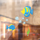 Pet Fish Bowl Aquarium Glas Fensteraufkleber (Blatt 2)