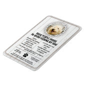 Pet Food Safety Dangerous People Foods to Avoid 2 Magnet (Linke Seite)