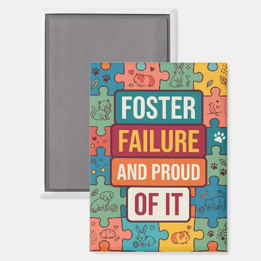 Pet Foster Fail Humor Hundemutter Magnet (Vorderseite/Rückseite)