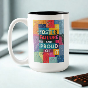 Pet Foster Fail Humor Hundemutter Zweifarbige Tasse