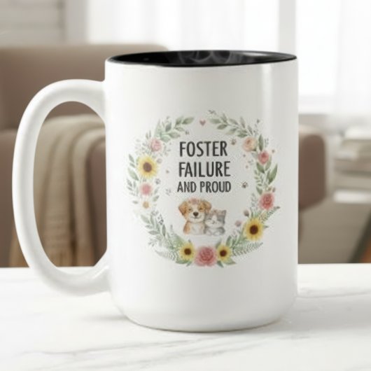 Pet Foster Failure Mug - Proud Pet Parent Zweifarbige Tasse