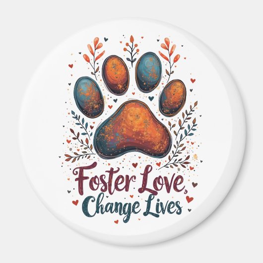 Pet Foster Magnet für Tierschützer (Vorne)