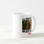 Pet Foto Bester Hund Vater je lustig Kaffeetasse (VorderseiteRechts)