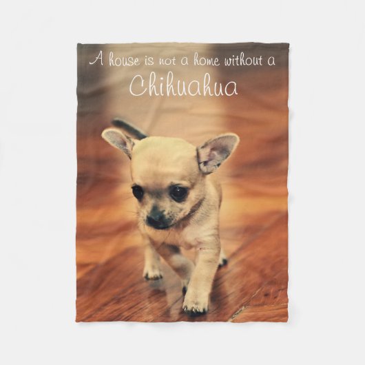 Pet Foto Chihuahua Geschenk Fleece Blanket (Vorderseite)