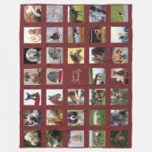 PET-Foto Collage Blanket - Keepake/Memorial Burg Fleecedecke (Vorderseite)