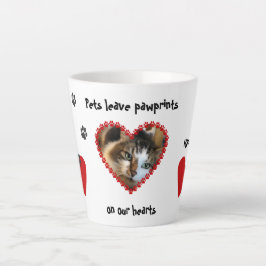 Pet-Foto-Drucke auf unserem Herzen Milchtasse