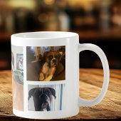 Pet-Foto halten Kaffeetasse