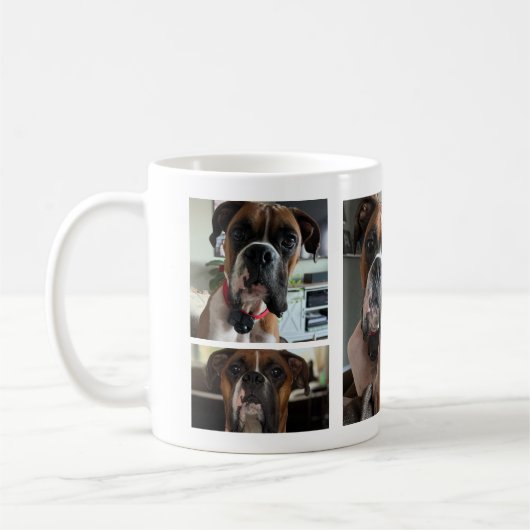 Pet-Foto halten Kaffeetasse (Links)