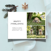 Pet Foto Happy Pawlidays Funny BullDog Weihnachten