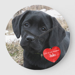 PET Foto Memorial - Add Your Foto - Dog Foto Große Wanduhr