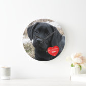 PET Foto Memorial - Add Your Foto - Dog Foto Große Wanduhr (Zuhause)